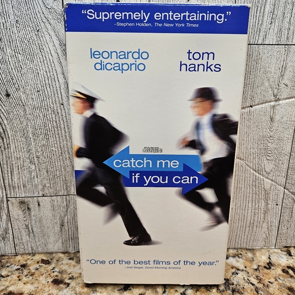 Catch Me If You Can VHS Leonardo Dicaprio Tom Hanks Color 2 Hours 21 Minutes - Picture 1 of 7